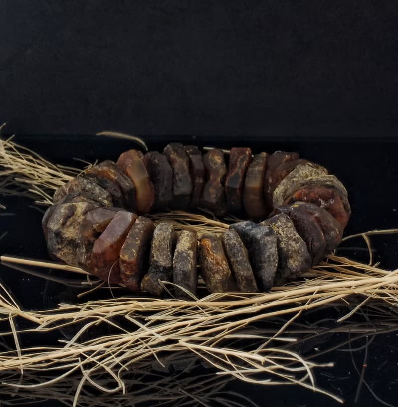 波羅的海原石藥珀手鍊-3 ( HKA9101 )