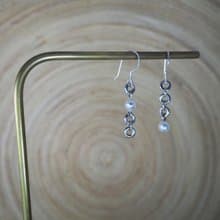 pearl circle earring_珍珠圈圈耳環 限量 設計師 訂製 珠寶