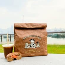 早餐俱樂部 防水輕便 杜邦紙袋 手提袋 手提包 系列 啡色