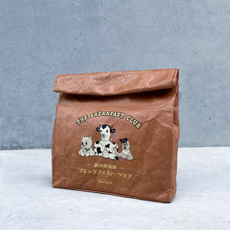 早餐俱樂部 防水輕便 杜邦紙袋 手提袋 手提包 系列 啡色