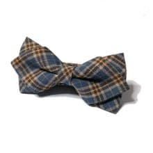 藍黃格英倫風 領結 Bow Ties