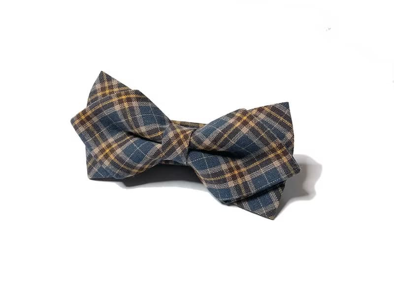 藍黃格英倫風 領結 Bow Ties