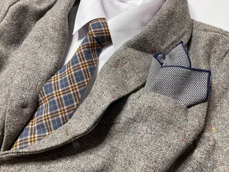 藍黃格英倫風 領結 Bow Ties