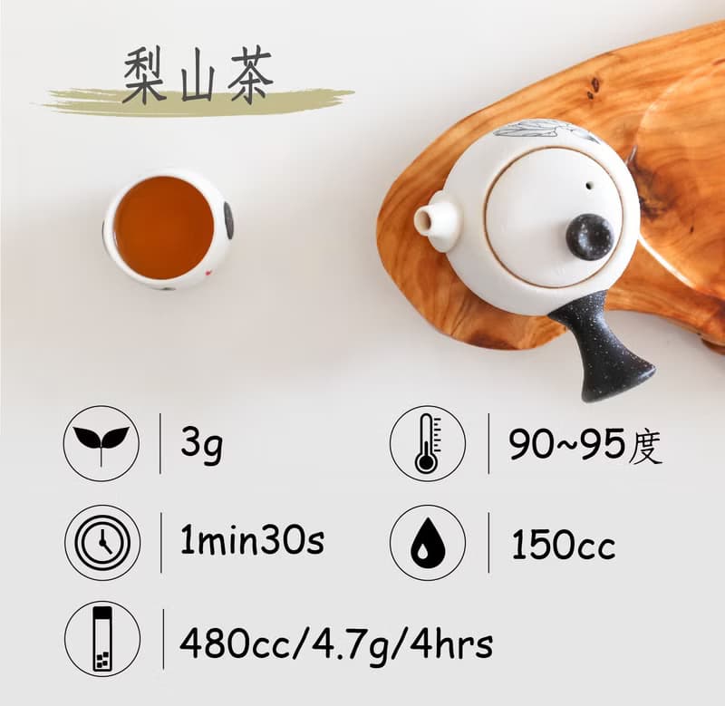 【茶粒茶】原片茶葉 尊爵黑罐-梨山茶