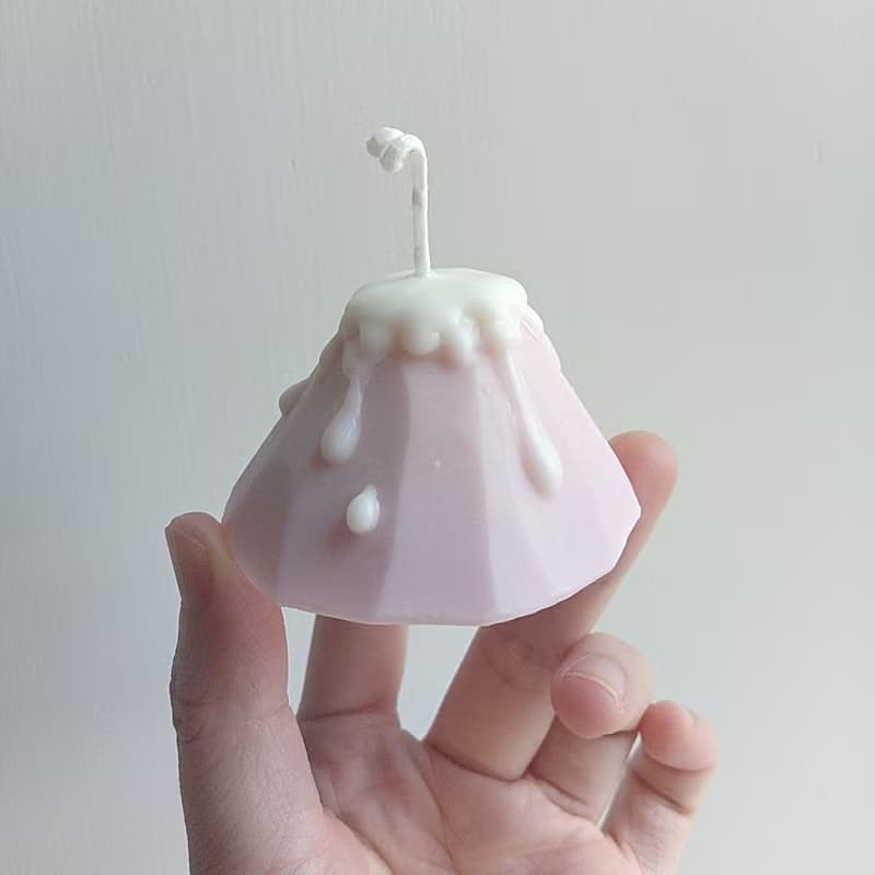 富士山 人手切割富士山 全手工純天然精油 大豆蠟燭 生日