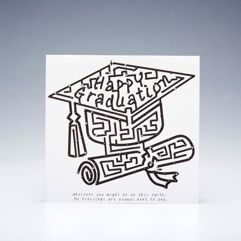 【GFSD】水鑽精品-手工畢業祝福卡-迷宮