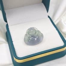 瓜料 冰種 紫羅蘭 彌勒佛 佛公吊墜 | 天然A貨翡翠