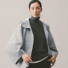 UUIN_一體成型高領羊毛背心