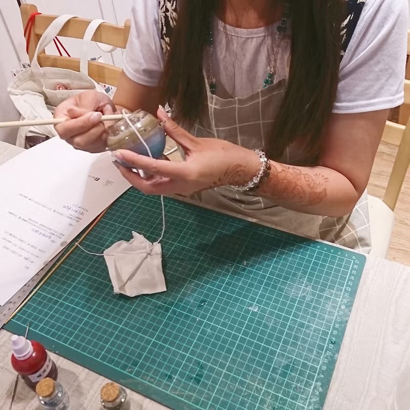 【體驗】一次完成3種蠟燭  金箔蠟燭/土耳其蠟燭/乾燥花燭杯--文化幣可