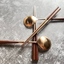 一起走個輕奢復古風餐具組|筷子、湯匙、禮物