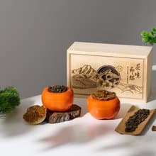 柿柿如意木盒 中秋節公益禮盒 市府御用臺灣高山精品茶 TCOD臺中