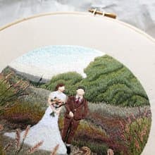 專屬訂製 - 8吋寫實全景刺繡畫 NO.97