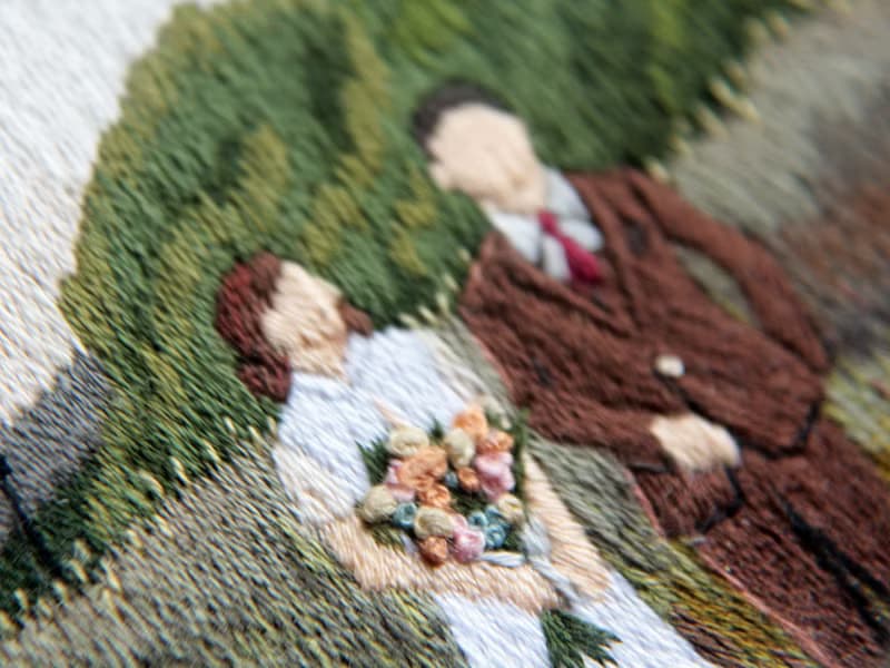 專屬訂製 - 8吋寫實全景刺繡畫 NO.97