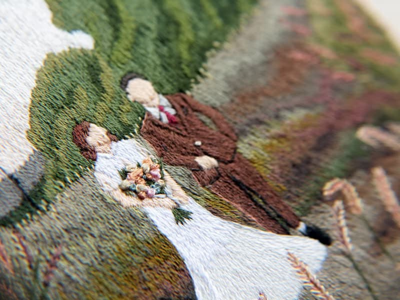 專屬訂製 - 8吋寫實全景刺繡畫 NO.97
