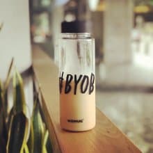 暢銷500ml 戶外水瓶 隨身輕便水壺 透明 #BYOB