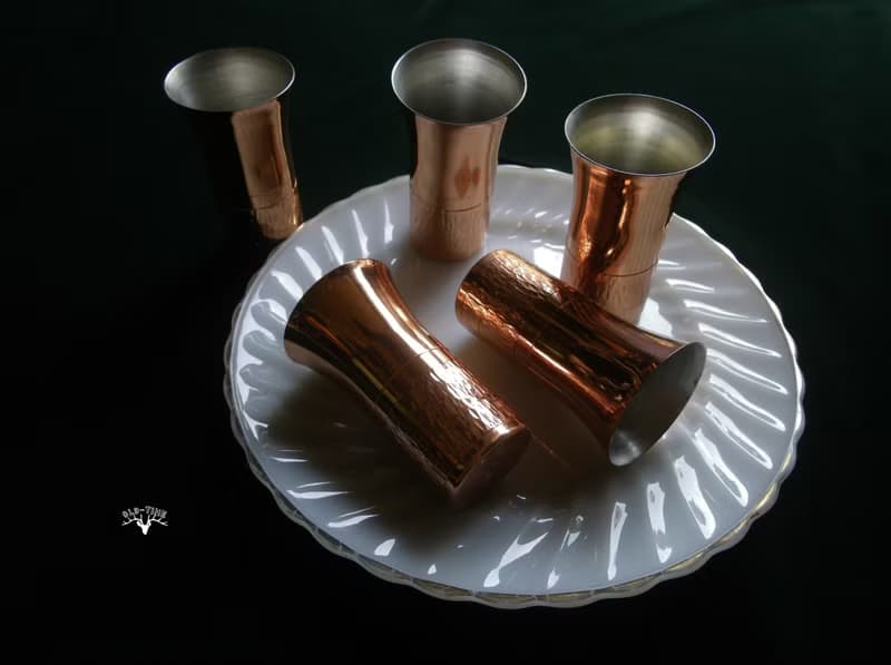 【老時光 OLD-TIME】早期紅銅調酒杯