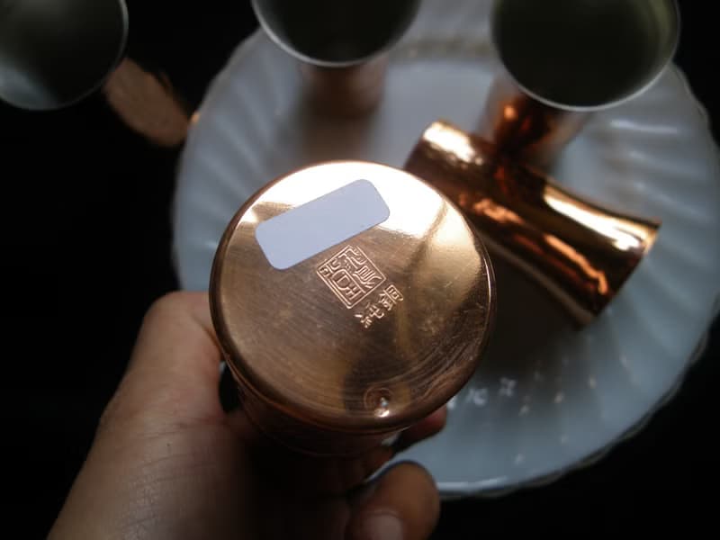 【老時光 OLD-TIME】早期紅銅調酒杯