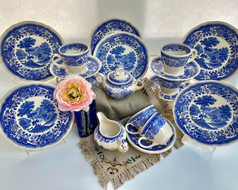 Villeroy & Boch Burgenland Blue 陶瓷咖啡具 德國產 停產商品