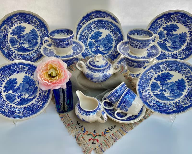 Villeroy & Boch Burgenland Blue 陶瓷咖啡具 德國產 停產商品