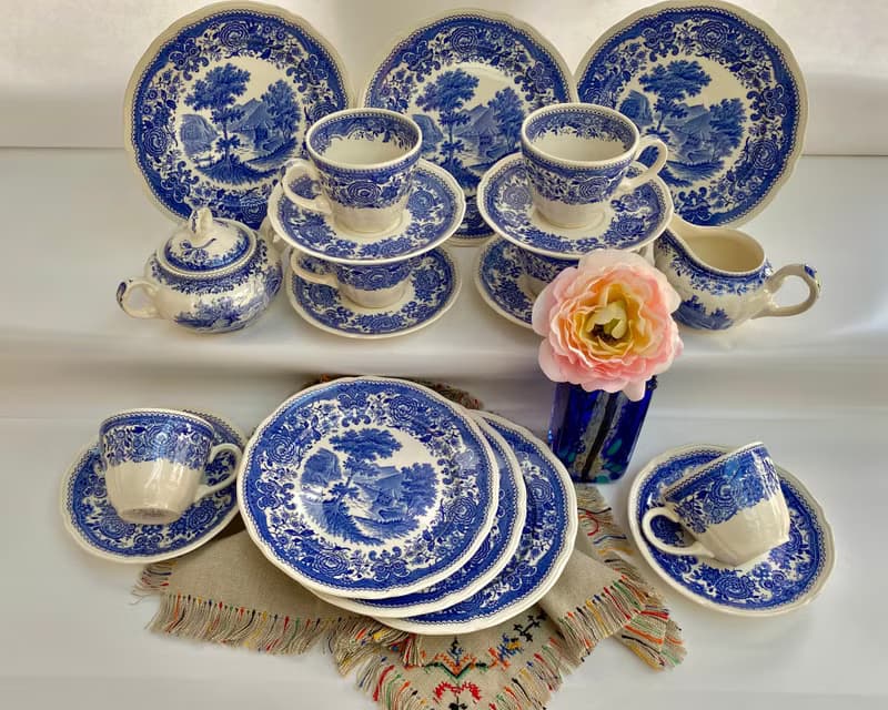 Villeroy & Boch Burgenland Blue 陶瓷咖啡具 德國產 停產商品