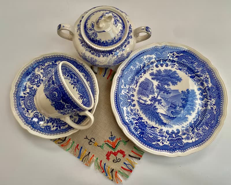Villeroy & Boch Burgenland Blue 陶瓷咖啡具 德國產 停產商品