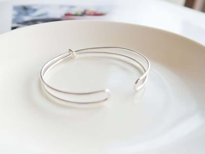 925純銀 幸運小結 C型 實心 開口式 手環 免費送禮包裝