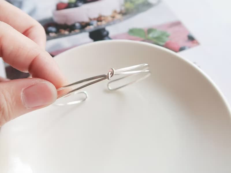 925純銀 幸運小結 C型 實心 開口式 手環 免費送禮包裝