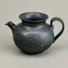 四象茶具.杯—手工陶泥公道杯/幽藍