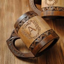 Personalized wooden beer mug Man anniversary gift Dad Brother mug birthday gift
