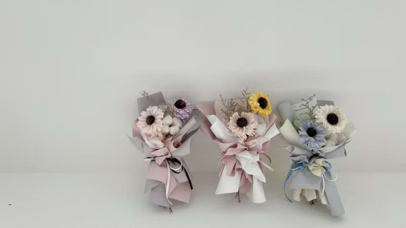 Flora Flower乾燥花束-太陽花的祝福(S)