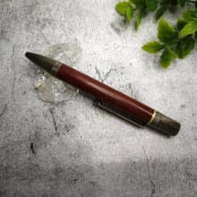 紫檀木 原木 手工筆 頂部旋轉式 鋼珠筆