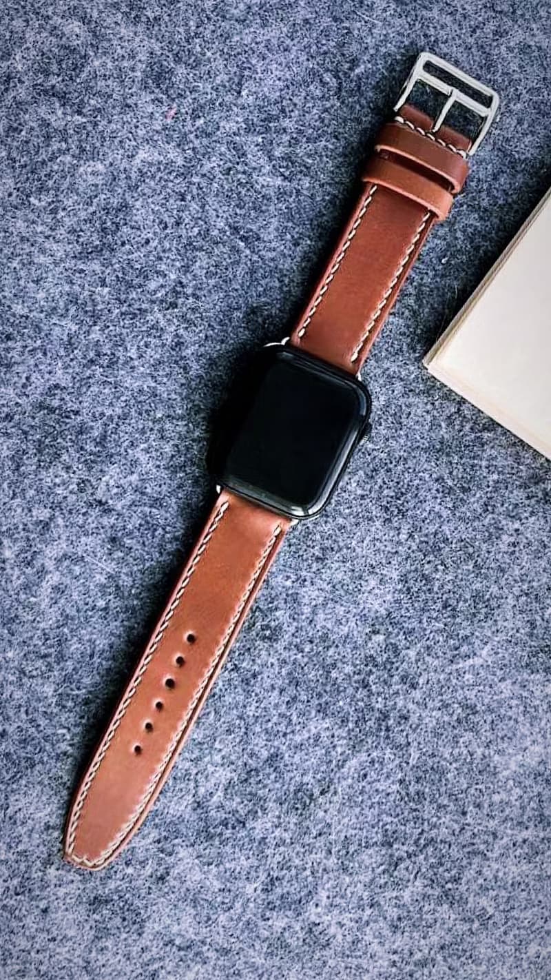 【梁絮皮藝】真皮 皮革錶帶/牛皮/馬臀皮/原創設計/Apple Watch