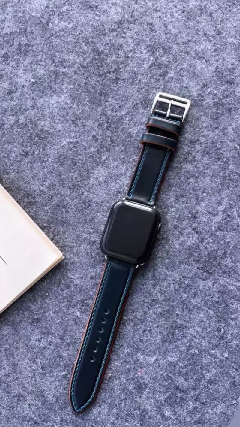 【梁絮皮藝】真皮 皮革錶帶/牛皮/馬臀皮/原創設計/Apple Watch