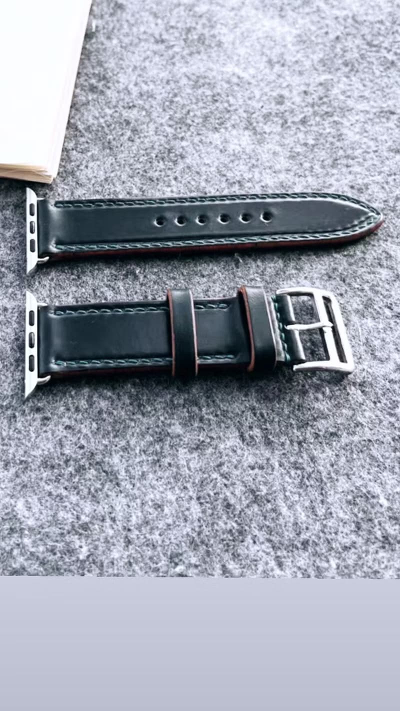 【梁絮皮藝】真皮 皮革錶帶/牛皮/馬臀皮/原創設計/Apple Watch