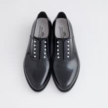 PEIGE (BLACK) PEARL STUDS PVC OXFORD   パールスタッズ シューズ