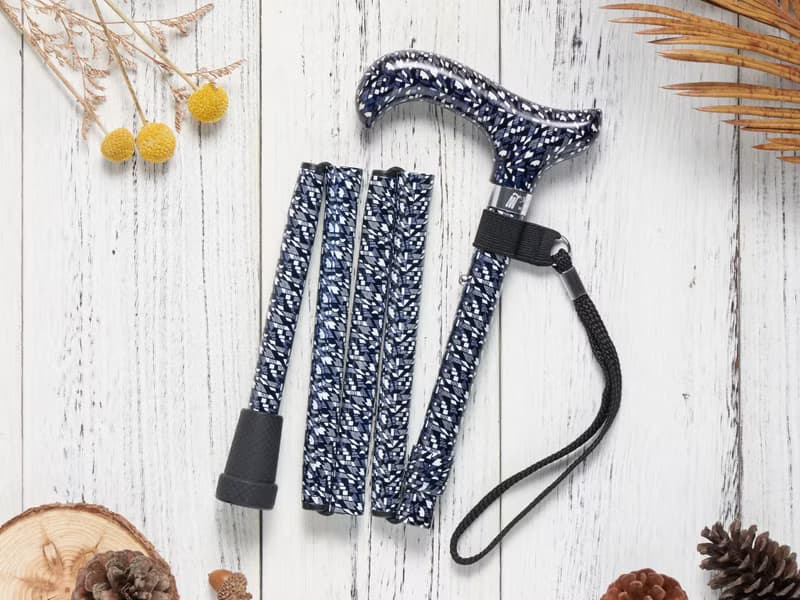 【聖誕禮盒】繽紛生活折疊手杖-前衛幾何 登山杖 時尚拐杖 長輩禮