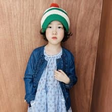 秋季水洗牛仔花邊襯衫 / 外套 童裝