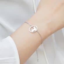 柯基手鍊 - 狗狗小印章系列-抗敏醫療鋼