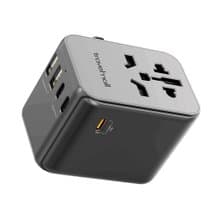 瑞士Travelmall 65W PD全球高效能5個 USB接口旅行轉換插座