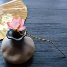【墨徽閣】拈花微笑髮簪(七色)