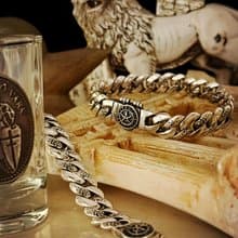 【圖騰系列】古巴手鍊/純銀/黑曜石