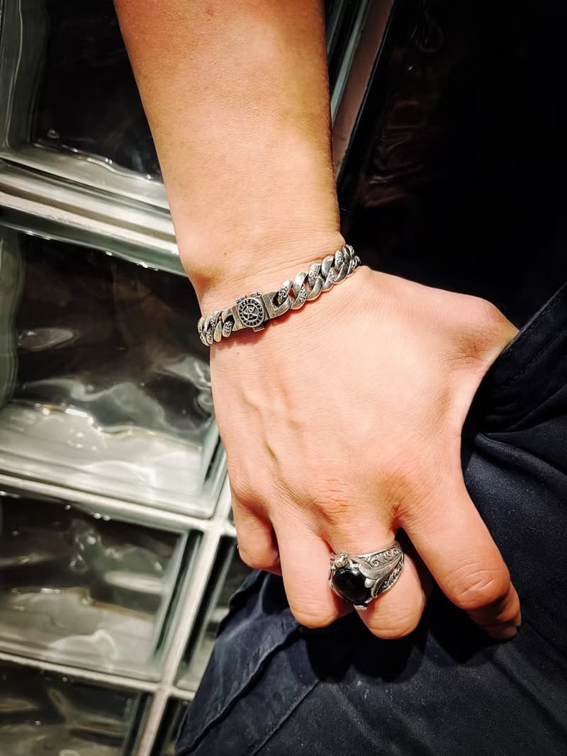 【圖騰系列】古巴手鍊/純銀/黑曜石