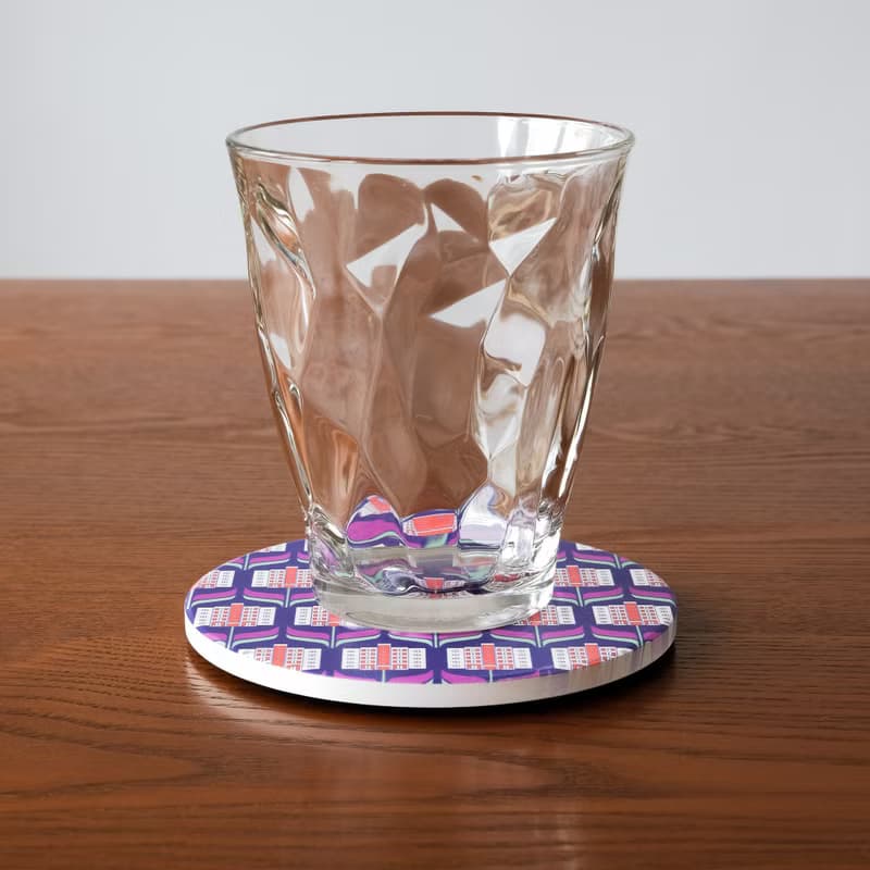 【錦源興】國宅陶瓷吸水杯墊 l 底部防滑 鶯歌陶瓷製 禮物 新居