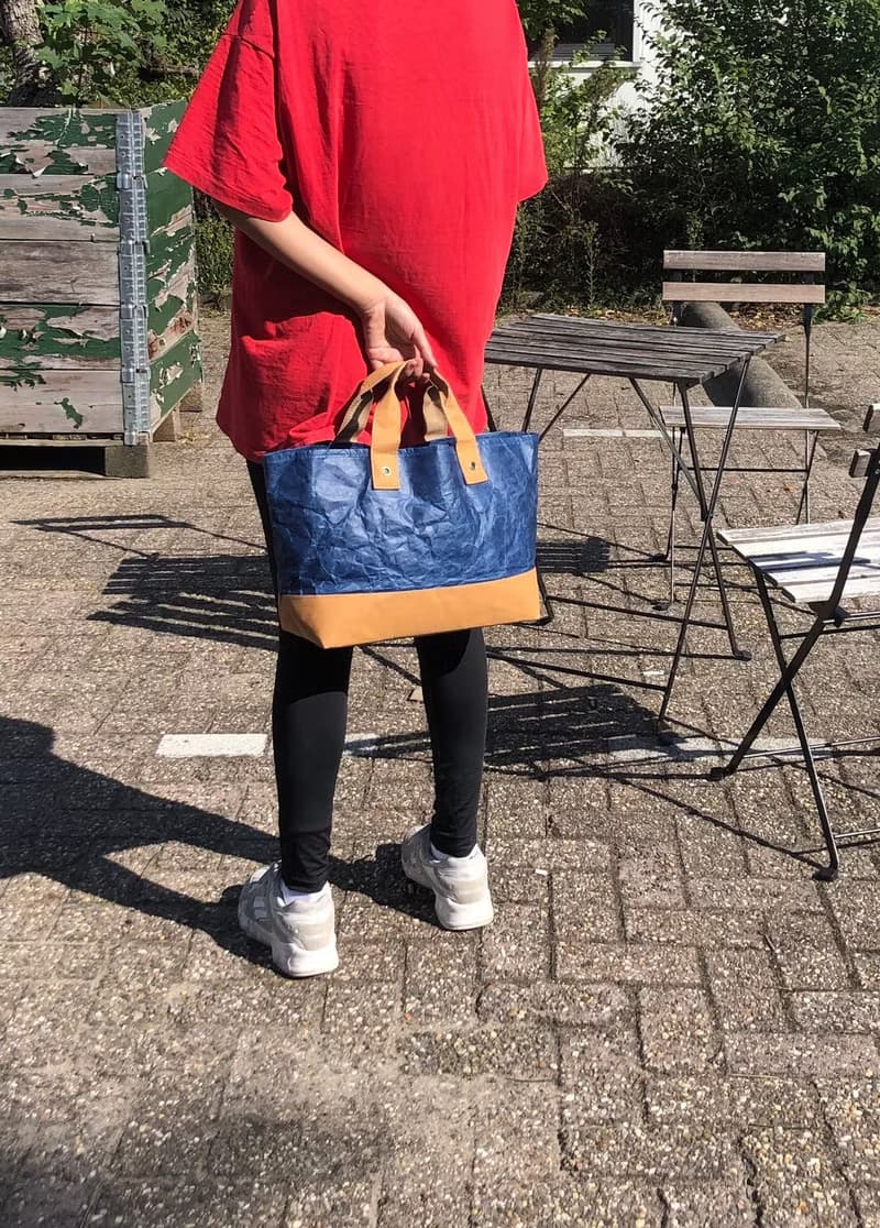 Flybag特別版藍色托特包