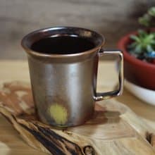 【送禮好物】240ml 柴燒古銅金 方韻杯 咖啡杯 台灣鶯歌製