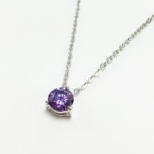 誕生石系列/二月份/紫水晶 AMETHYST/項鍊/生日禮