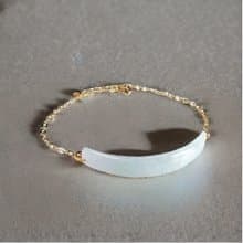 【願‧無事】冰種無事牌手鍊14K包金 | 天然緬甸A貨翡翠 | 送禮