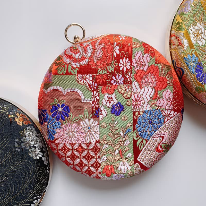 和風瑰麗小圓包 - 可手拿 / 斜揹/ 婚禮姊妹禮物