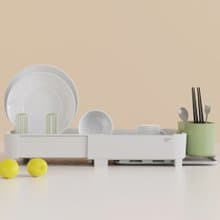 【新色】加拿大 ZUUTii  可伸縮碗盤瀝水架(奶茶灰/綠)