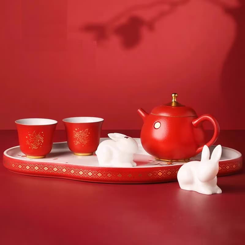 北京故宮博物院 吉兔納福茶具套裝 禮品 伴手禮